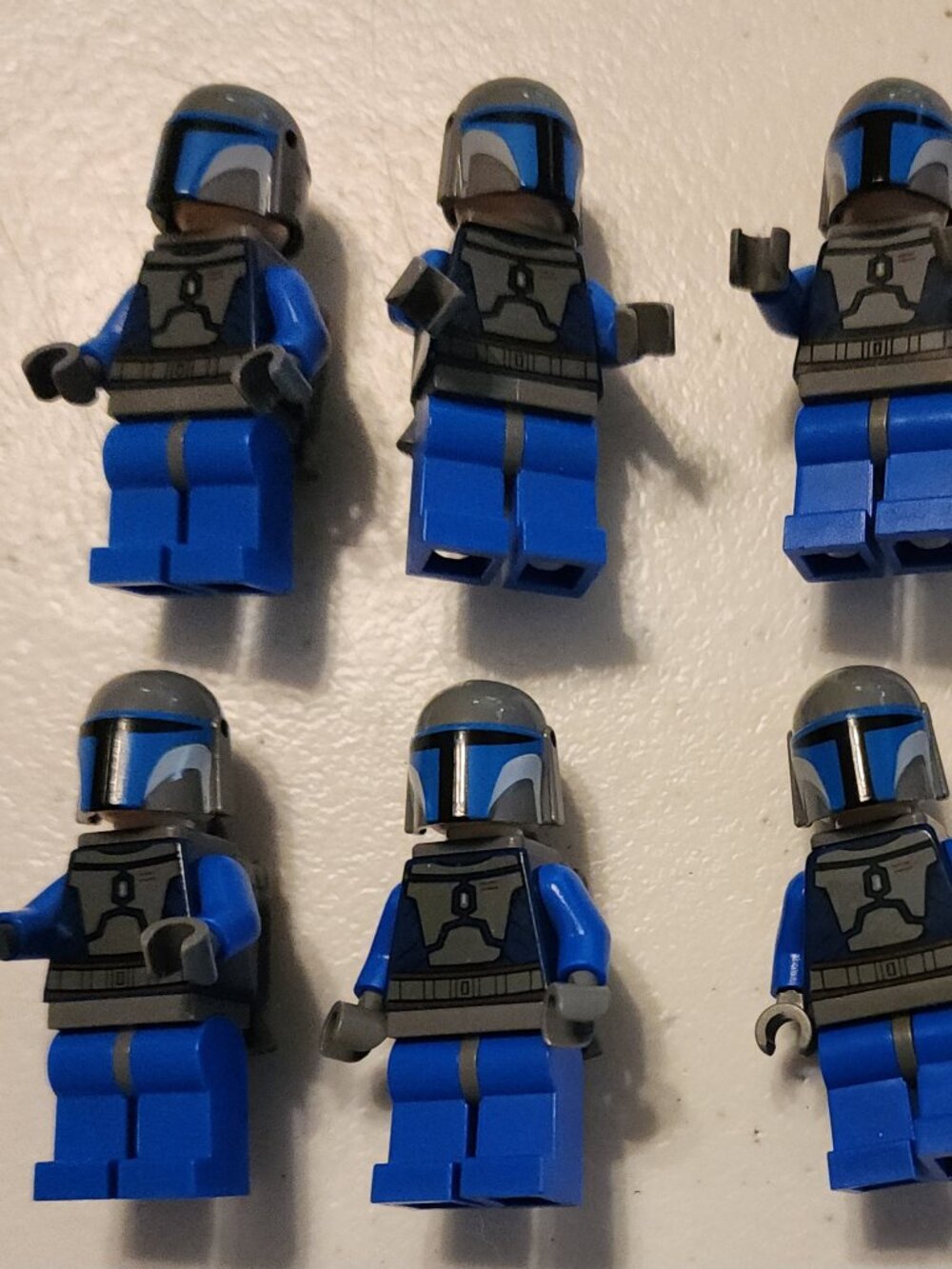 Lego Mandalorian Death Watch Warrior Minifigures Set of 8 with Battle Packs
